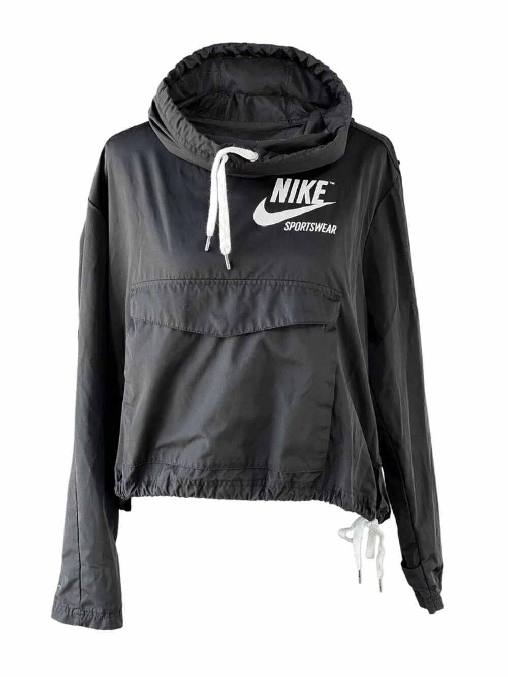 Nike Sportswear Black Pullover Anorak Jacket | Cropped | Size Small